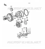 EMBRAYAGE pour Kawasaki KE100 1994