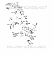 GARDE BOUE pour Kawasaki KE100 1994
