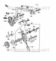 POMPE A HUILE pour Kawasaki KE100 1994