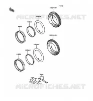 ROUE/PNEUS pour Kawasaki KE100 1994