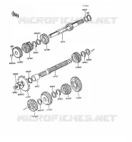 TRANSMISSION pour Kawasaki KE100 1994