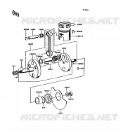 VILEBREQUIN/PISTON pour Kawasaki KE100 1994