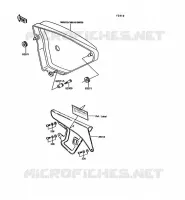 CACHE LAT&Eacute;RAL/GARDE CHAINE pour Kawasaki KE100 1994