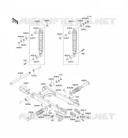 BRAS OSCILLANT/AMORTISSEUR pour Kawasaki KE100 1999