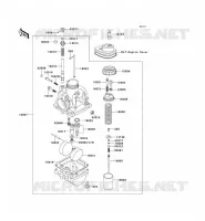 CARBURATEUR pour Kawasaki KE100 1999