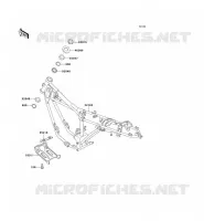 CH&Acirc;SSIS pour Kawasaki KE100 1999