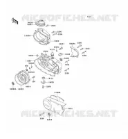 COUVERCLES MOTEUR pour Kawasaki KE100 1999