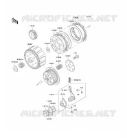 EMBRAYAGE pour Kawasaki KE100 1999