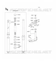 FOURCHE pour Kawasaki KE100 1999