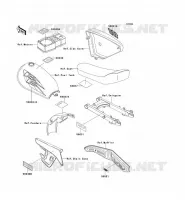LABEL pour Kawasaki KE100 1999