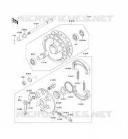 MOYEU AVANT pour Kawasaki KE100 1999