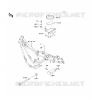PIECE DE CADRE (COUVERTURE) pour Kawasaki KE100 1999