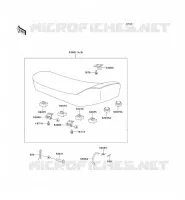 SELLE pour Kawasaki KE100 1999