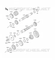 TRANSMISSION pour Kawasaki KE100 1999