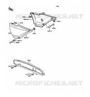CACHE LAT&Eacute;RAL/GARDE CHAINE pour Kawasaki KH125 1997