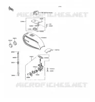 RESERVOIR CARBURANT pour Kawasaki KH125 1991