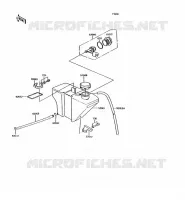R&Eacute;SERVOIR D'HUILE pour Kawasaki KH125 1994