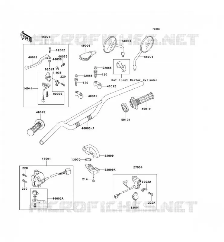 GUIDON Kawasaki MOTOS 250 1995 KLR250  KL250-D12