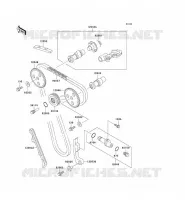ARBRE A CAME/TENDEUR pour Kawasaki KLR250 1996
