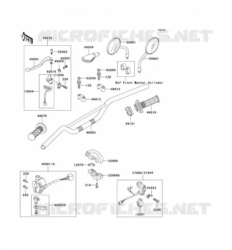 GUIDON Kawasaki MOTOS 250 1998 KLR250  KL250-D15