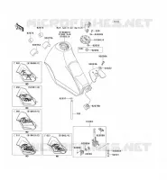 RESERVOIR CARBURANT pour Kawasaki KLR250 2000