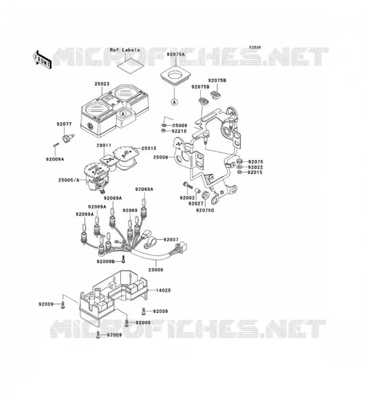 COMPTEURS Kawasaki MOTOS 250 2000 KLR250  KL250-D17
