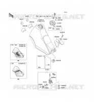 RESERVOIR CARBURANT pour Kawasaki KLR250 2004