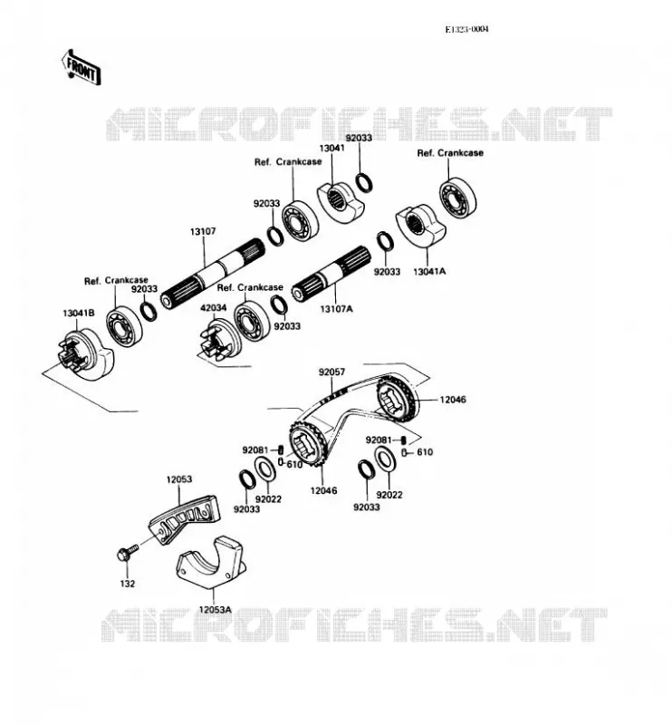 BALANCIER Kawasaki MOTOS 250 1987 KLR250  KL250-D4