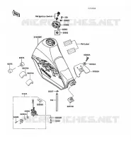 RESERVOIR CARBURANT pour Kawasaki KLR250 1992