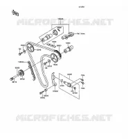 ARBRE A CAME/TENDEUR pour Kawasaki KLR250 1992