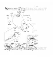 RESERVOIR CARBURANT pour Kawasaki SUPER SHERPA 2000