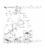 RESERVOIR CARBURANT pour Kawasaki SUPER SHERPA 2002