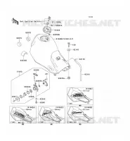 RESERVOIR CARBURANT pour Kawasaki SUPER SHERPA 2003