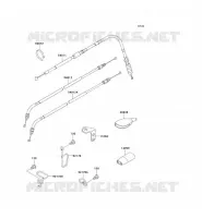 CABLES pour Kawasaki SUPER SHERPA 2007