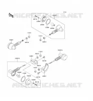 CLIGNOTANTS pour Kawasaki SUPER SHERPA 2007