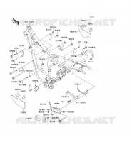 PIECE DE CADRE (COUVERTURE) pour Kawasaki SUPER SHERPA 2007