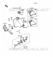 RESERVOIR CARBURANT pour Kawasaki KLR500 1987
