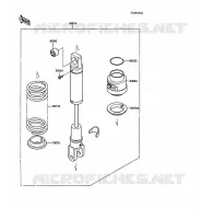 AMORTISSEUR pour Kawasaki KLR500 1988