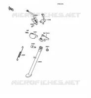 BEQUILLES pour Kawasaki KLR500 1988