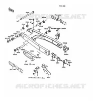BRAS OSCILLANT pour Kawasaki KLR500 1988