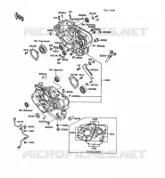CARTER MOTEUR(S) pour Kawasaki KLR500 1988