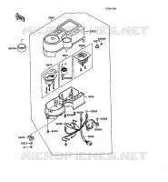 COMPTEURS pour Kawasaki KLR500 1988