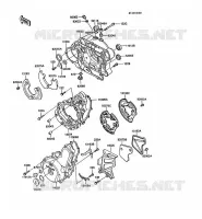 COUVERCLES MOTEUR pour Kawasaki KLR500 1988