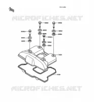 COUVRE CULASSE pour Kawasaki KLR500 1988