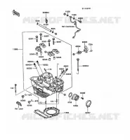 CULASSE pour Kawasaki KLR500 1988