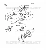 D&Eacute;MARREUR pour Kawasaki KLR500 1988