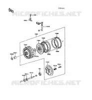 EMBRAYAGE pour Kawasaki KLR500 1988