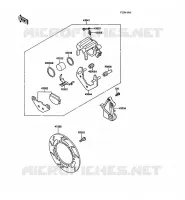 FREIN ARRIERE pour Kawasaki KLR500 1988
