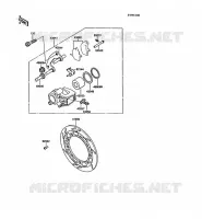 FREIN AVANT pour Kawasaki KLR500 1988