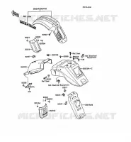 GARDE BOUE pour Kawasaki KLR500 1988